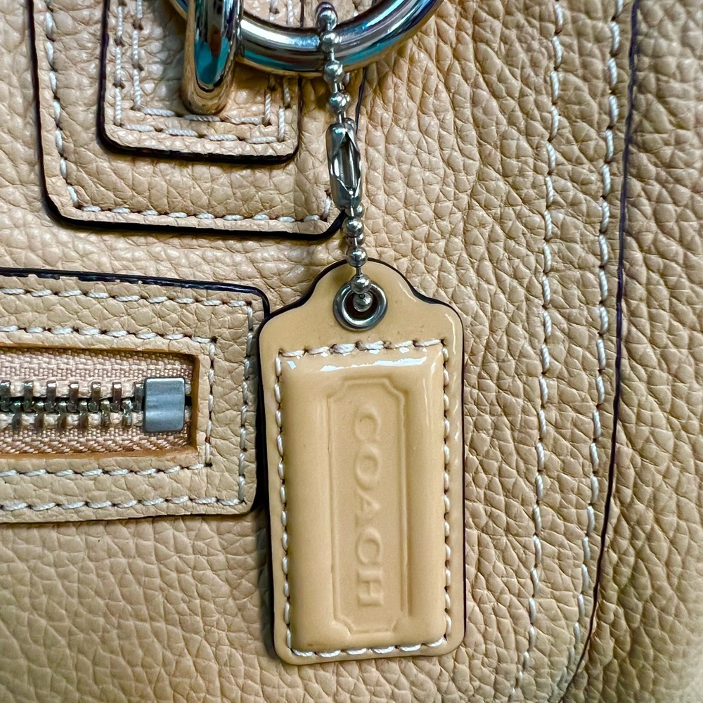 Coach Penelope Pebbled Leather Satchel - Picture 4 of 16